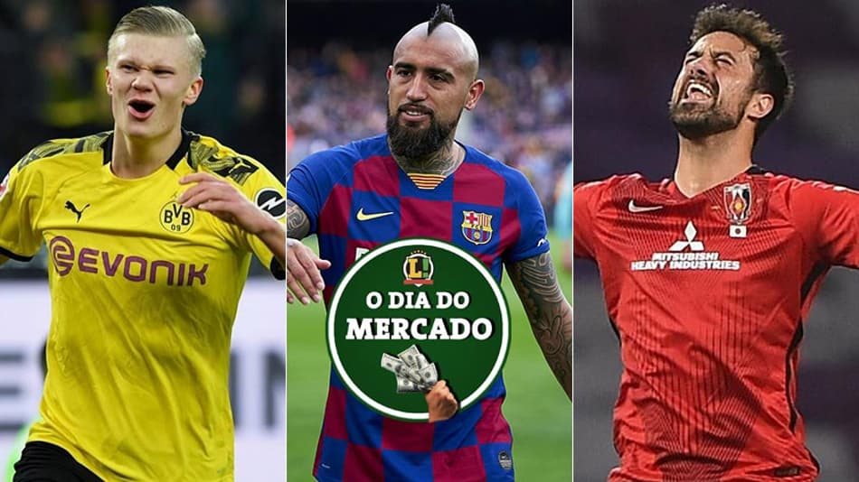 Manhã do Mercado: Haaland longe da Espanha, Vidal negocia com clube italiano, Santos em busca de zagueiro…