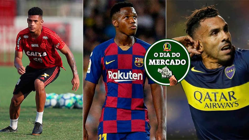 Dia do Mercado: Zagueiro de saída do Flamengo, Ansu Fati tem mudanças no Barça, futuro de Carlitos Tévez…