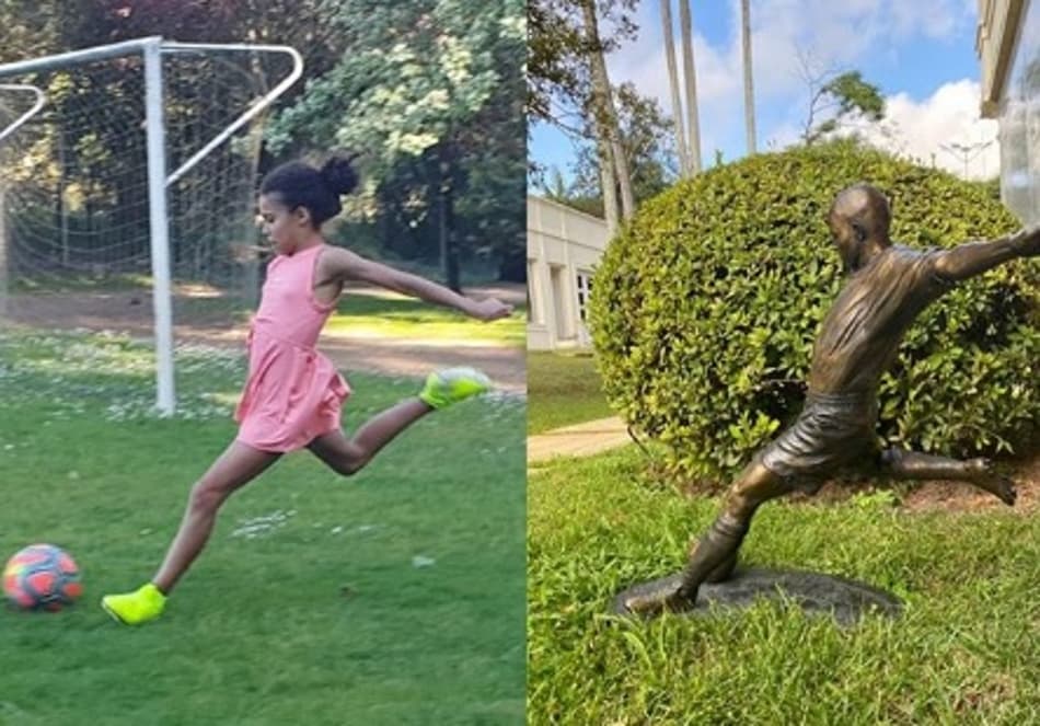 Nova Ronaldinha? Ronaldo Fenômeno agita a rede com foto da filha no campo