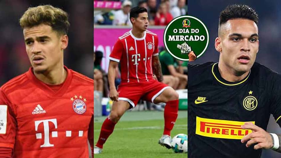 O Dia do Mercado: futuro de Coutinho, James cobiçado, Inter e Barça negociam troca por Lautaro