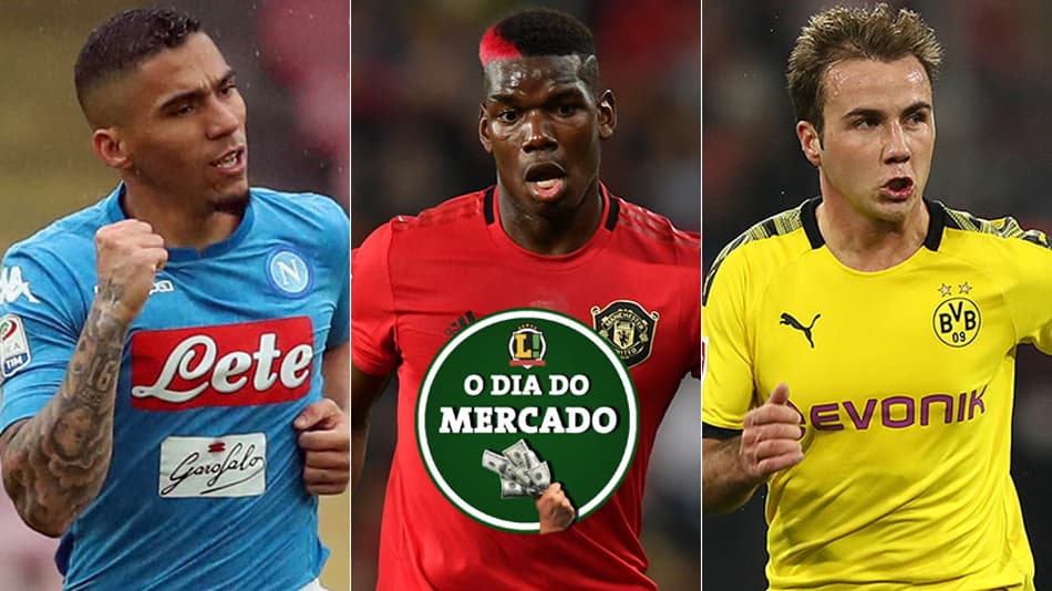 O dia do mercado: Atlético de Madrid de olho em brasileiro, Gotze fora do Dortmund e o destino de Paul Pogba