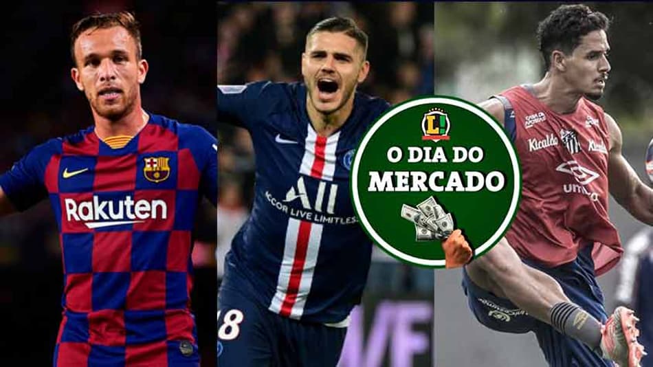 O dia do mercado: Juventus quer fazer troca com Barça por Arthur, Icardi define seu futuro, Santos prioriza renovações…