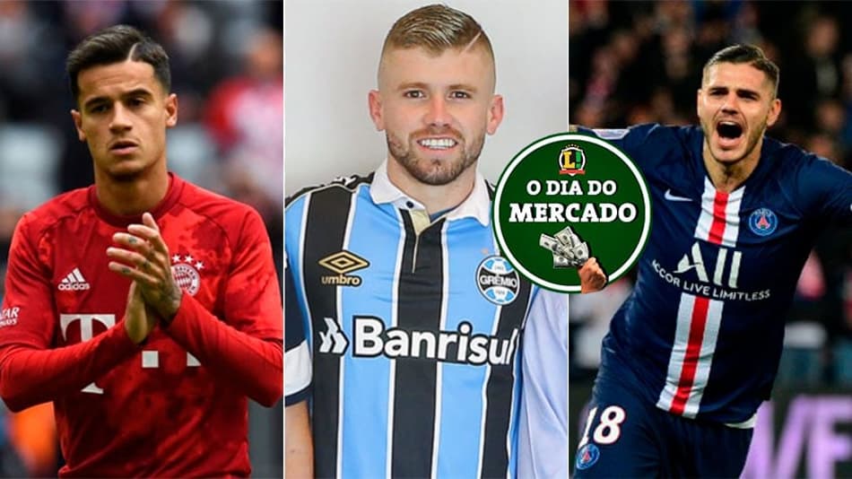 Dia do Mercado: Philippe Coutinho pode ir para a Itália, Caio Henrique volta para a Europa, Icardi resolve futuro…