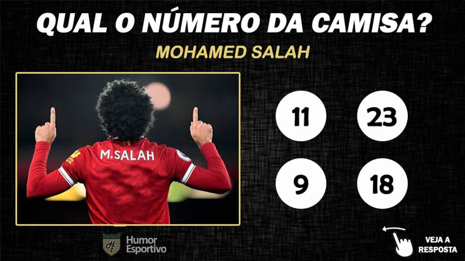 Desafio: você sabe o número certo da camisa destes 20 jogadores?