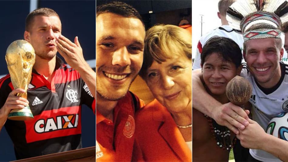 Confira os momentos mais inusitados de Lukas Podolski nas redes sociais
