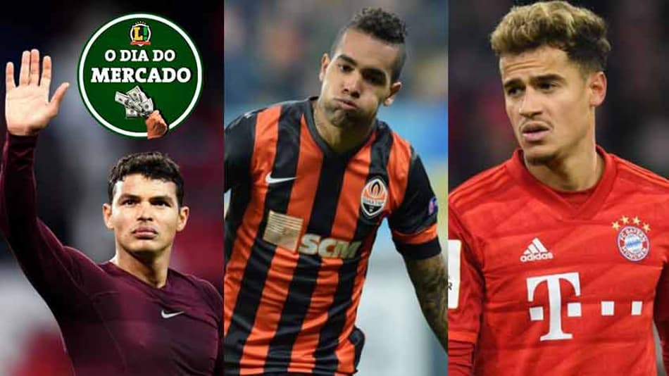 O dia do mercado: Flu desmente negociação por Thiago Silva, Timão mira Alex Teixeira, Coutinho na Inglaterra…