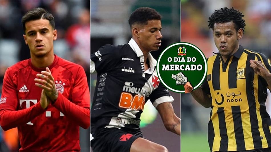 O dia do mercado: Coutinho pode voltar à Inglaterra, Marrony de saída do Vasco e novidades sobre Romarinho