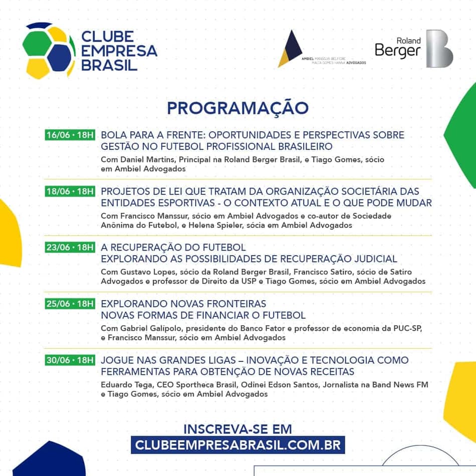 Curso online discutirá cenário de negócios e gestão do futebol no Brasil