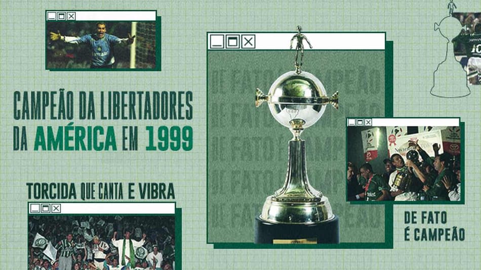 21 anos da Liberta: Palmeiras publica narração de Galvão e fotos históricas