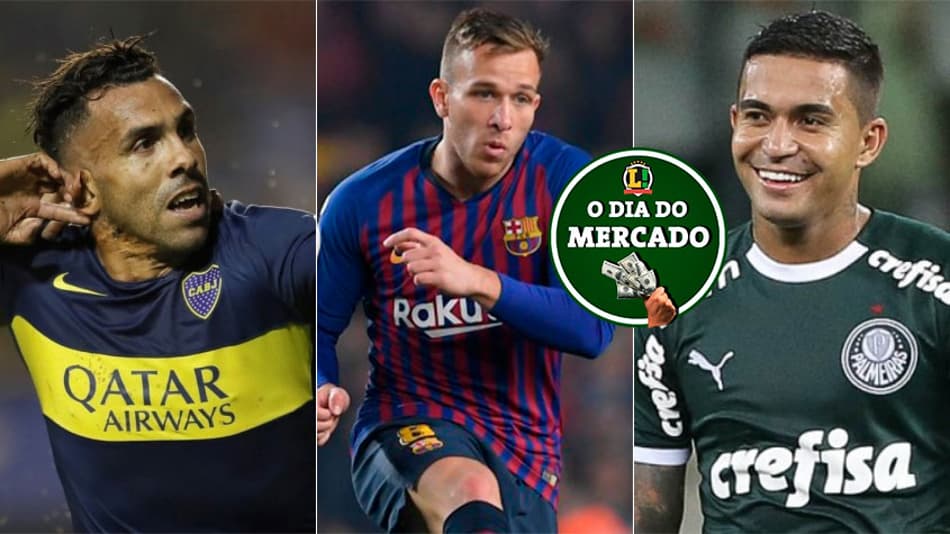 O dia do mercado: Tevez cogita volta ao Brasil, Juve marca exames de Arthur, Dudu na mira de clube do Qatar