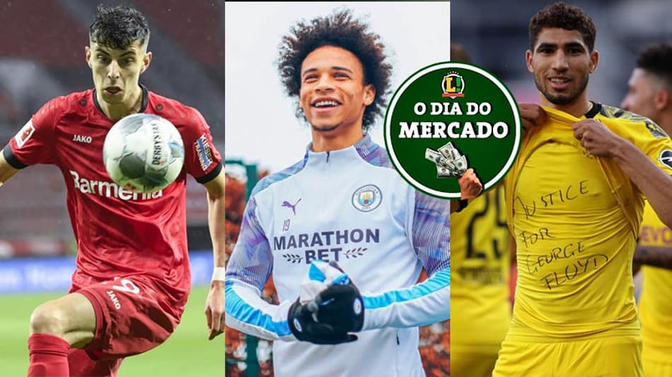 O dia do mercado: Ingleses de olho em Havertz, Sané acerta com o Bayern e Hakimi se despede do Dortmund