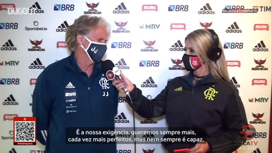 VÍDEO: Jesus elogia desempenho dominante do Fla contra o Boavista