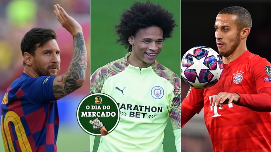 Manhã do Mercado: Messi pode sair do Barcelona, Sané acerta com novo clube, Thiago perto da Inglaterra…
