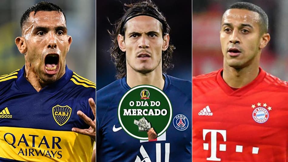 Futuro de Tévez, italianos de olho em Cavani, Thiago Alcântara fora do Bayern… O dia do mercado