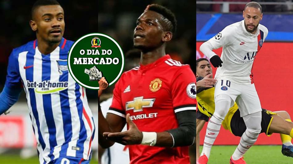 O dia do mercado: Botafogo se aproxima de Kalou, Pogba desejo de Zidane, PSG oferece Neymar a gigante inglês…