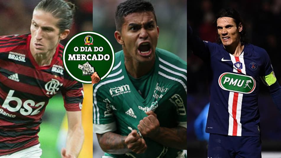 Manhã do Mercado: Filipe Luís cobiçado na Europa, novidades sobre Dudu, futuro de Cavani…