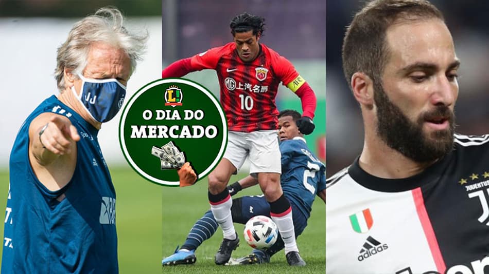 O dia do mercado: novidades sobre Jesus, decisão de Hulk dá esperança ao Palmeiras, Higuaín pode deixar a Juve…