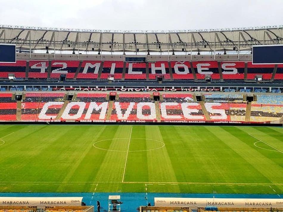 Mosaico do Flamengo para final exalta massa: Saiba quais são as maiores torcidas do Brasil