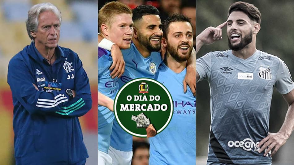 Manhã do Mercado: Futuro de Jesus, Barcelona quer fera do City, adeus no Santos…