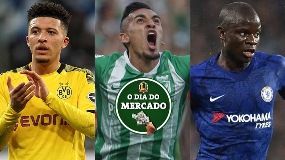 O dia do mercado: Manchester United faz investida por Sancho, Alvo do Palmeiras define futuro, Kanté cobiçado na Itália…