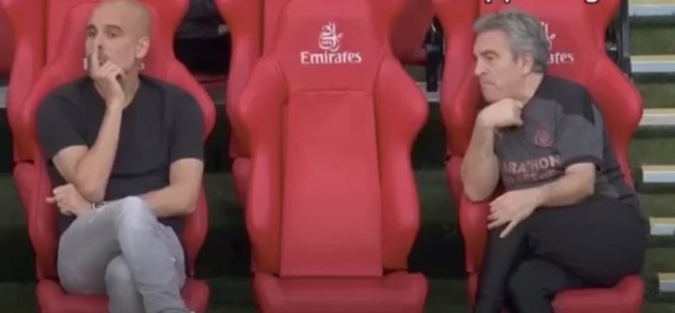 Assistente de Pep Guardiola vira motivo de meme nas redes sociais