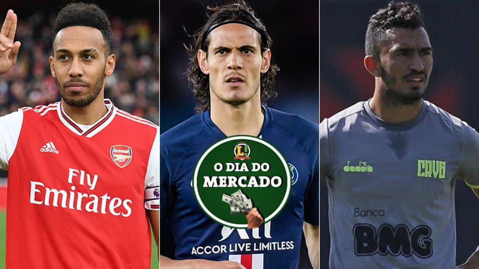 Destino de Cavani, dúvida de Aubameyang, Raul longe do Vasco… A manhã do mercado