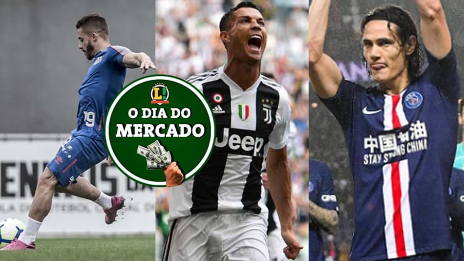Dia do Mercado: Atacante de saída do Santos, CR7 deve ficar na Itália, Cavani perto de jogar em Portugal…
