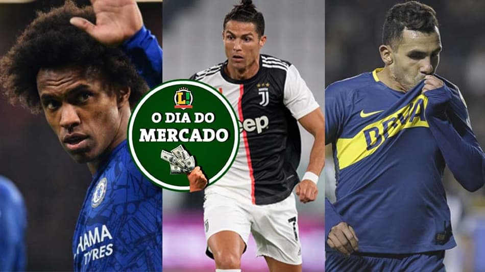 Manhã do Mercado: Willian se despede do Chelsea, CR7 pode jogar no PSG, Tevez define futuro…