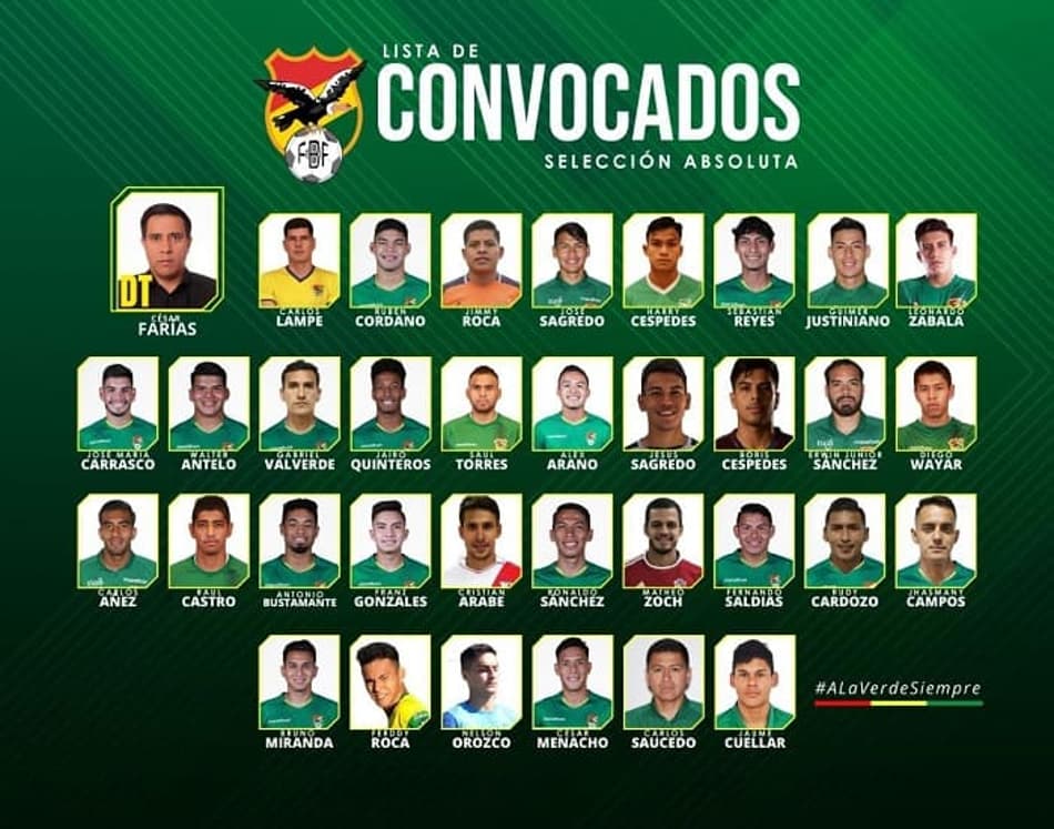 Bolívia faz convocação para treinos e não chama Marcelo Moreno