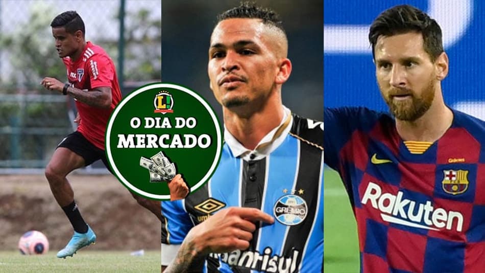 O dia do mercado: Grêmio negocia troca com São Paulo, rumores sobre saída de Messi para Itália aumentam…