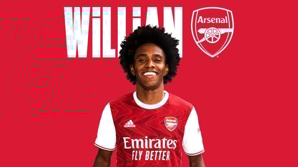 Willian exalta Arteta e almeja títulos no Arsenal. Assista à 1ª entrevista do brasileiro no clube londrino