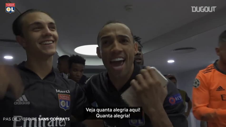 Veja os bastidores da comemoração do Lyon após vitória sobre o City