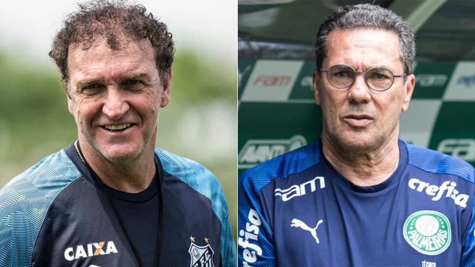 Luxa e Cuca ‘saem de casa’ com Palmeiras e Santos no Morumbi