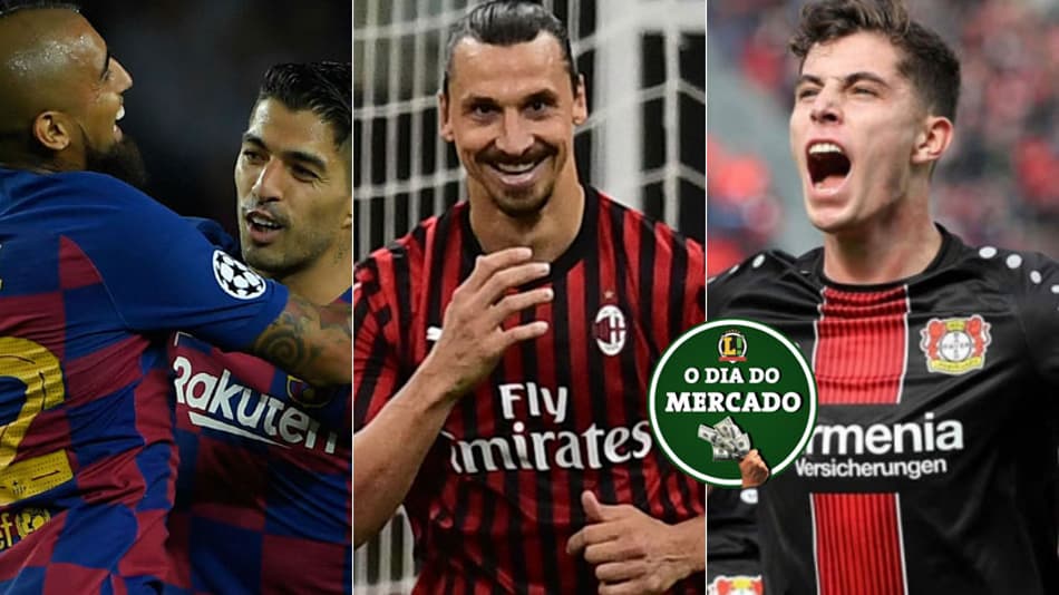 Manhã do Mercado: saídas de peso no Barça, expectativa por Ibra, Havertz perto da Inglaterra……