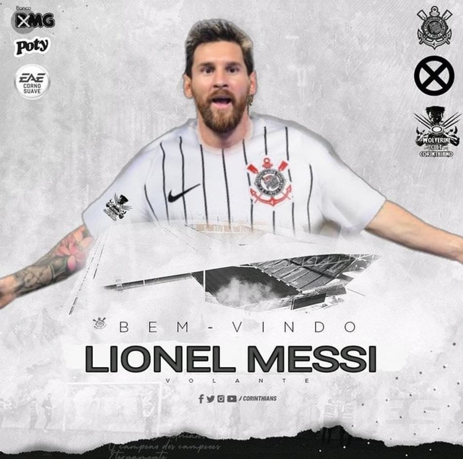 Torcedores especulam transferência de Messi para clubes brasileiros; veja montagens