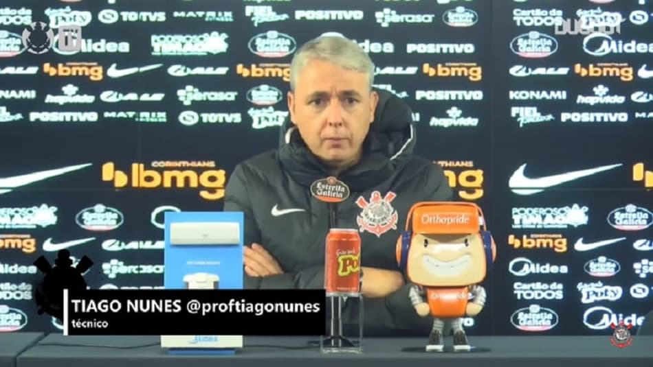 Tiago Nunes analisa empate do Corinthians com o Fortaleza: ‘Jogo disputado em 50 metros de campo’
