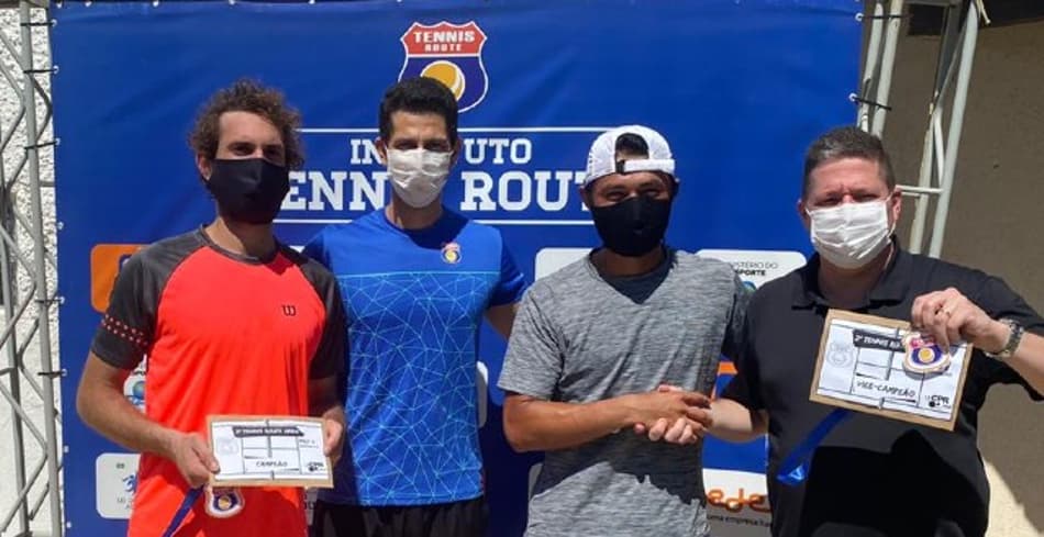 Clezar, Sorgi/Leite e Mercante levam título do 2º torneio da Tennis Route