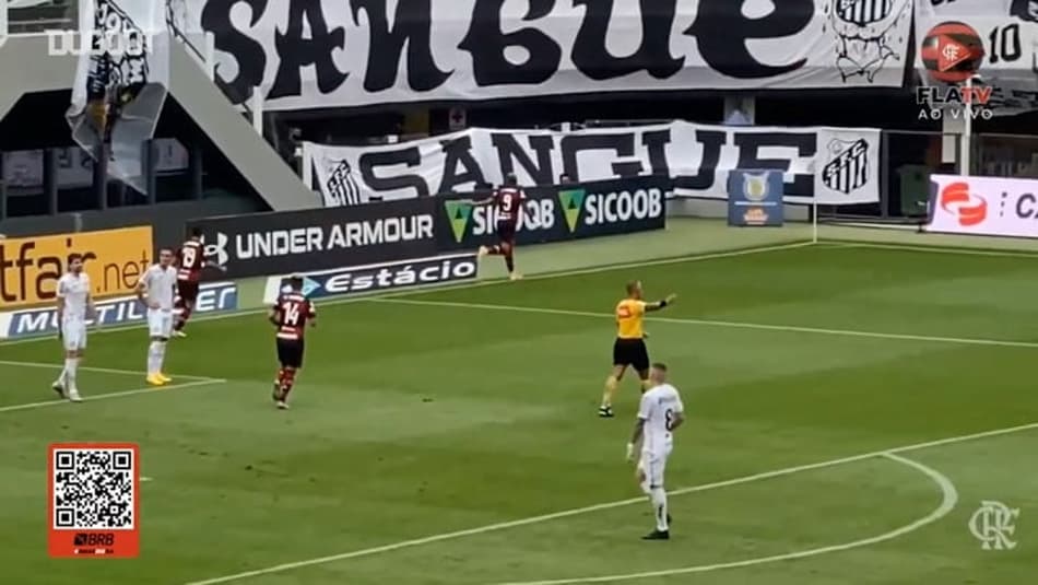 VÍDEO: Assista ao único gol da vitória do Flamengo sobre o Santos na Vila