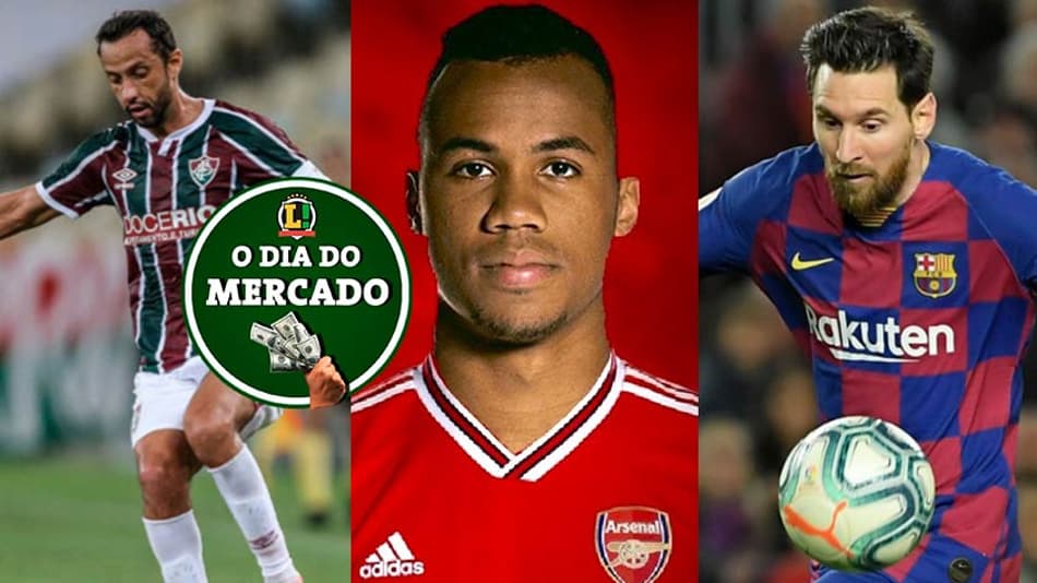 O dia do mercado: Flu renova com Nenê, Arsenal acerta com zagueiro brasileiro, novidades sobre Messi…
