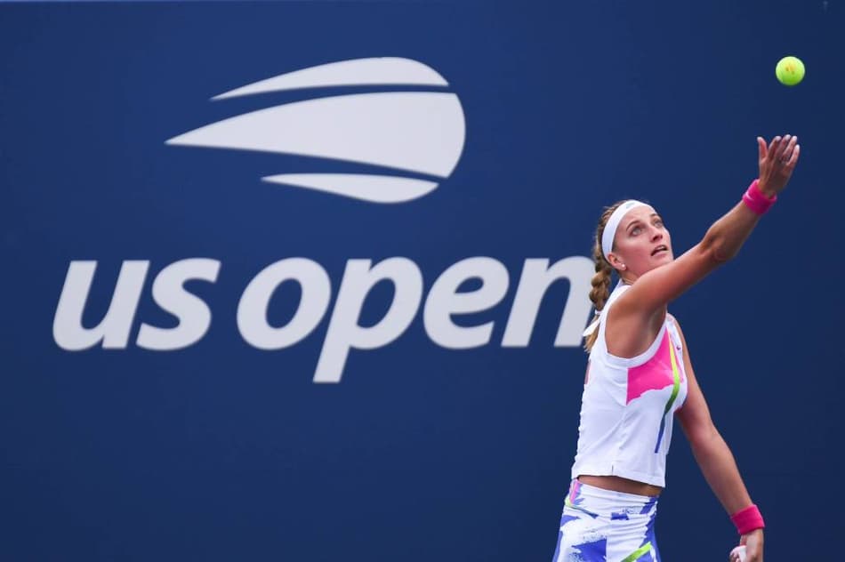 Petra Kvitova em ação no US Open 2020