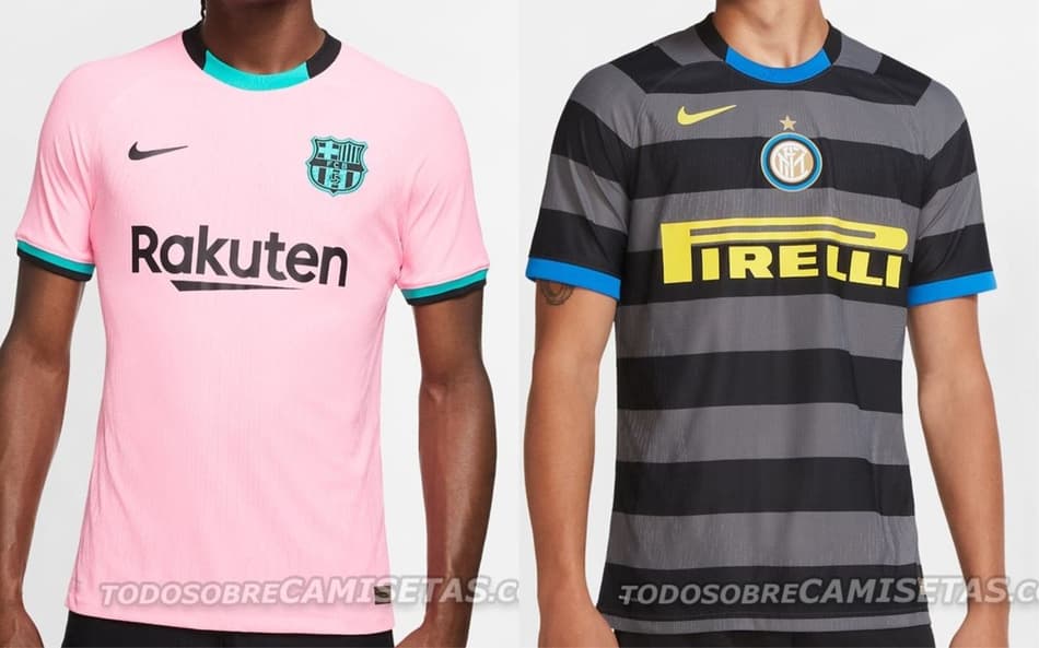 Novas camisas 3 de Barcelona, Inter de Milão e outros gigantes são reveladas. Veja em galeria!