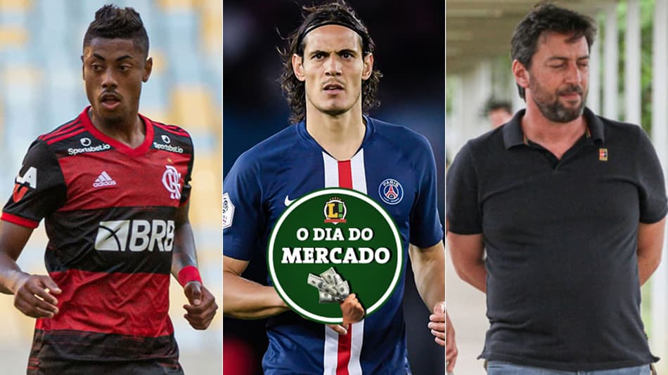 Dia do Mercado:Benfica de olho no Fla, Cavani longe do futebol brasileiro, mudanças no Corinthians…