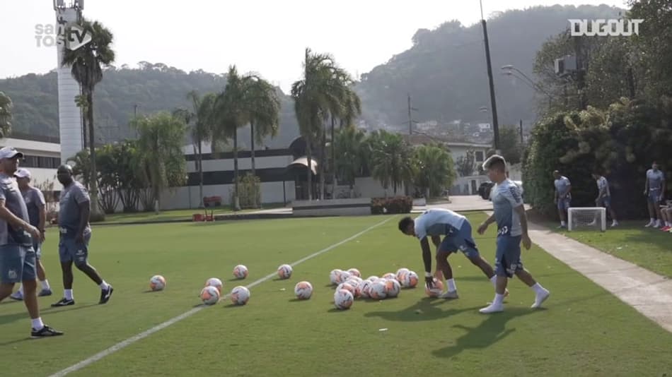 VÍDEO: Santos finaliza preparação para duelo contra Olimpia na Liberta