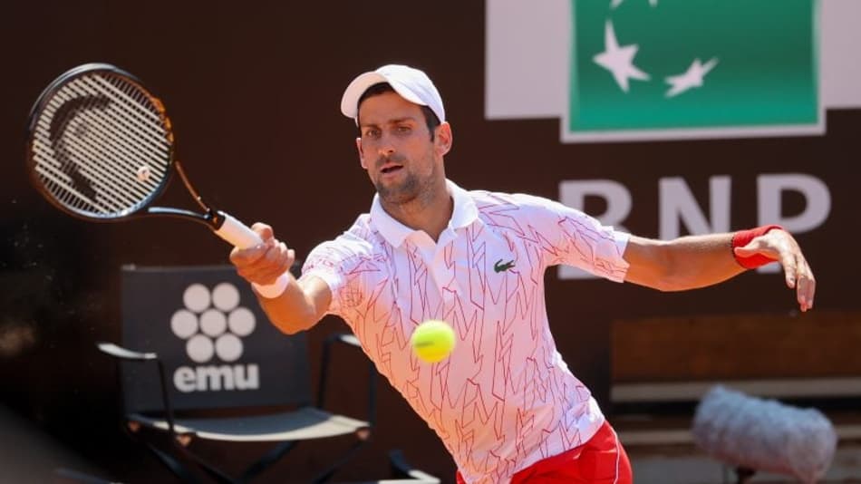 Novak Djokovic em estreia pelo Masters de Roma