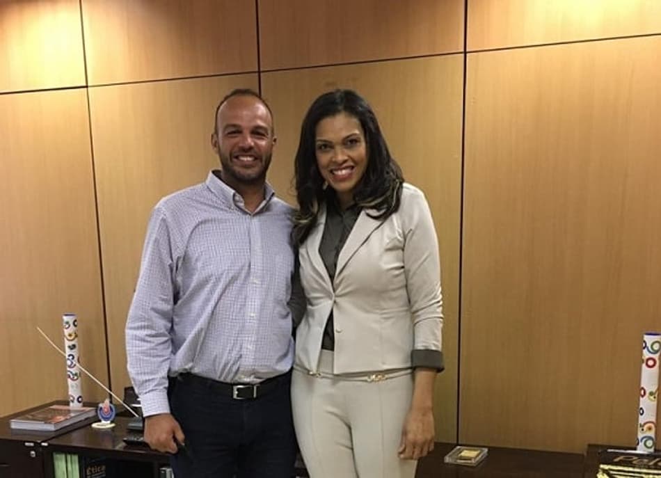 Kelly Müller se reuniu com o Secretário Nacional de Esporte de Alto Rendimento Bruno Souza (Foto: Divulgação)