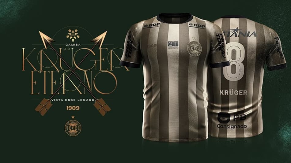 Coritiba homenageia Dirceu Kruger em novo uniforme