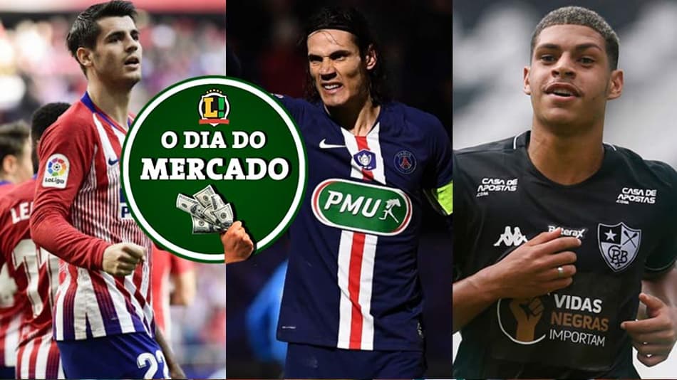 Morata de saída, futuro de Cavani, franceses de olho em botafoguense… A Manhã do Mercado