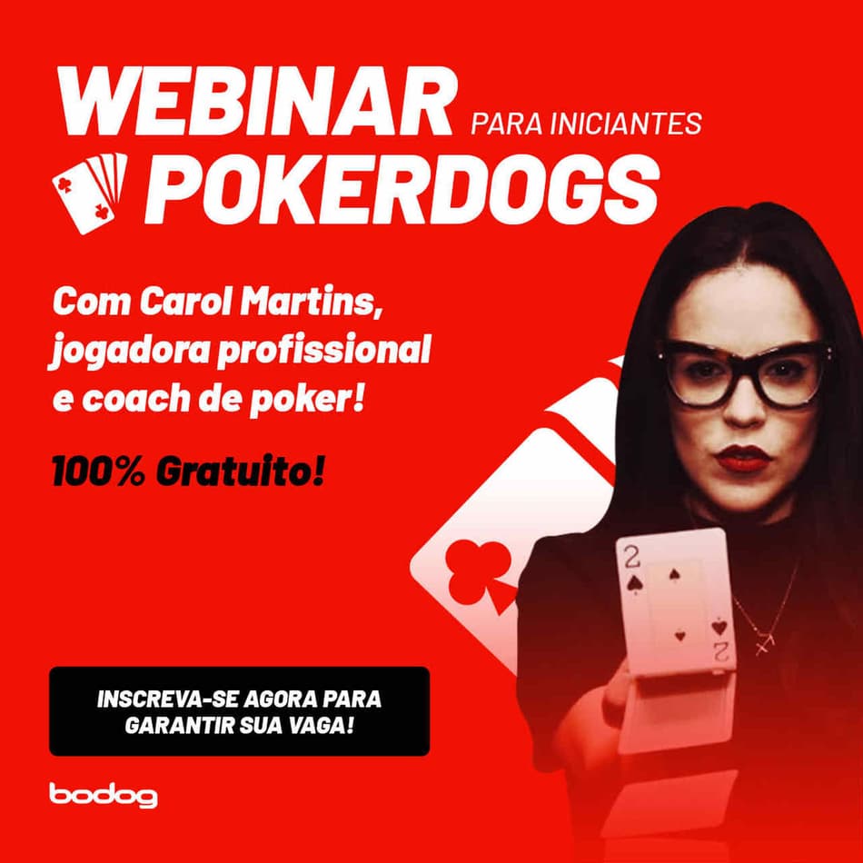 Imperdível! Bodog promove hoje (22) Webinar gratuito com Carol Martins
