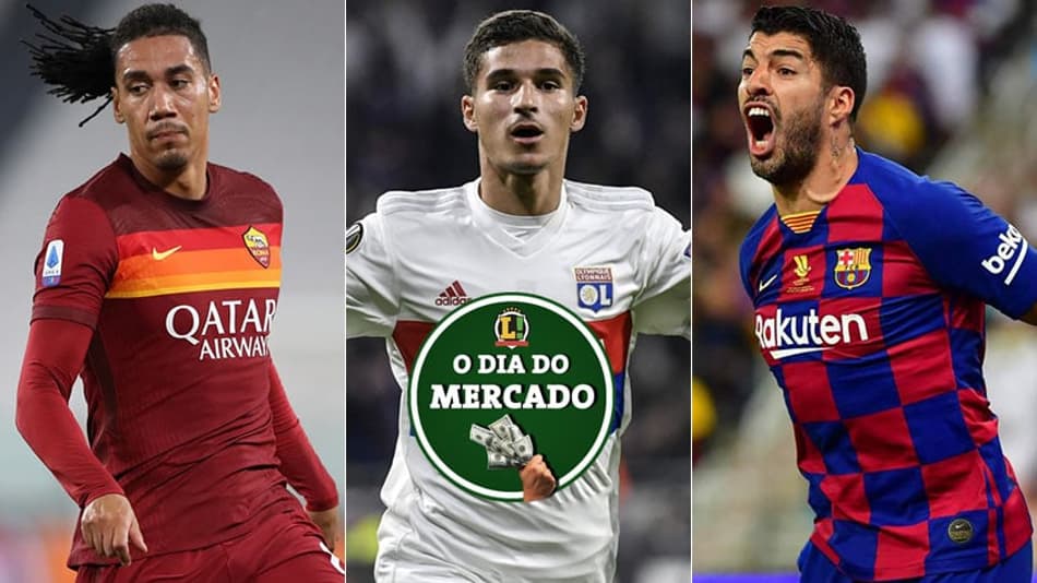 O dia do mercado: Roma não desiste de Smalling, Arsenal de olho em destaque do Lyon e Suárez é anunciado pelo Atleti