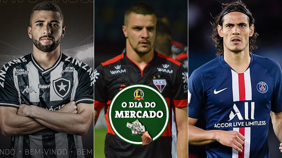 Reforços no Botafogo e no Athletico, futuro de Cavani, Cazares assina com o Corinthians… O Dia do Mercado